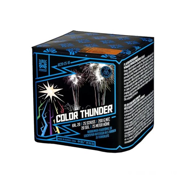COLOR THUNDER AC20-25-10 – wyrzutnia Argento 25 strzałów 20 mm