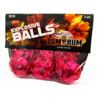 EXPLOSIVE BALLS ZB191 – trzaskające kulki Zom Bum 3 sztuki