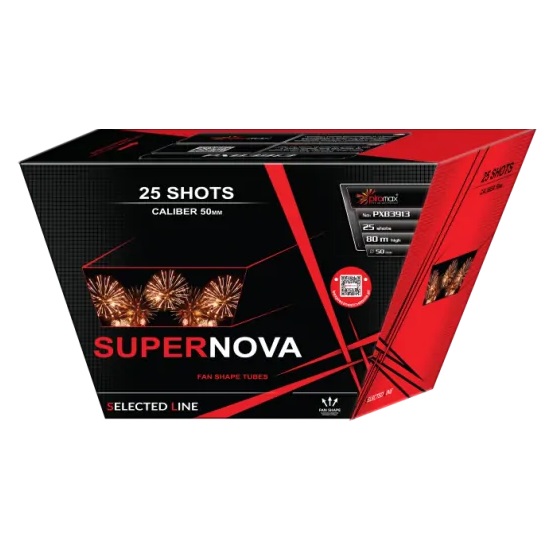 SUPERNOVA PXB3913 – wyrzutnia Piromax 25 strzałów 50 mm