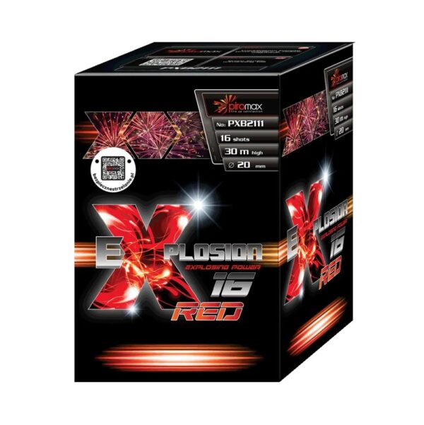 EXPLOSION RED PXB2111 – wyrzutnia Piromax 16 strzałów 20 mm