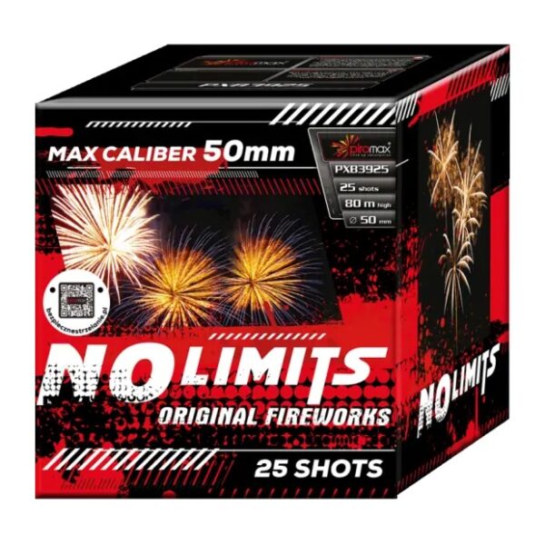 NO LIMITS PXB3925 – wyrzutnia Piromax 25 strzałów 50 mm