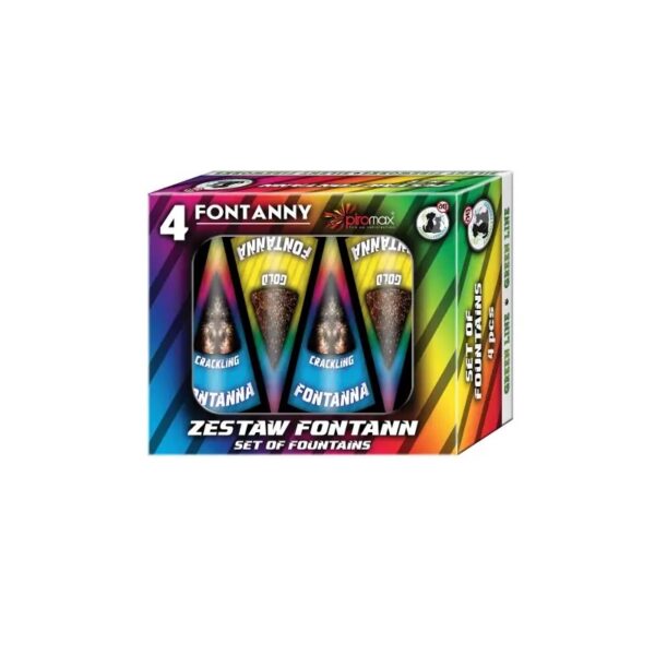 Zestaw Fontann Piromax PXF209 – wulkan Triplex 4 sztuki