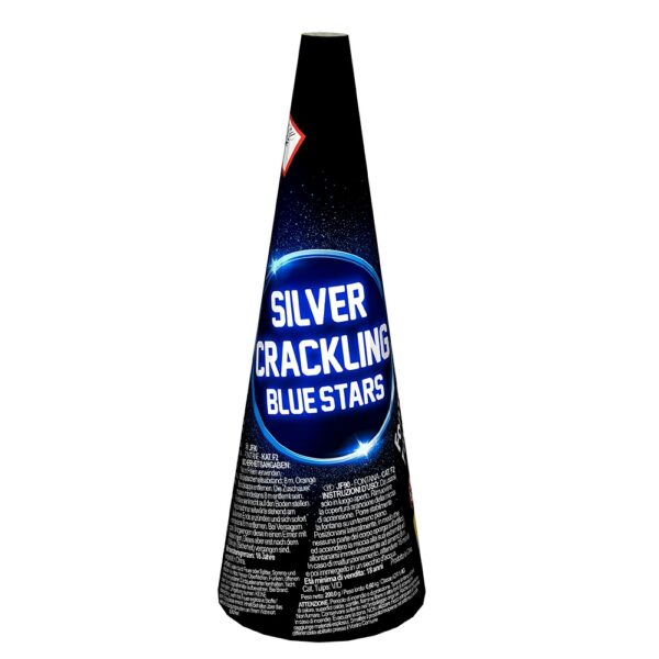 SILVER CRACKLING BLUE STARS JF90 – wulkan Jorge 1 sztuka