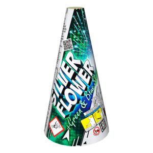 SILVER FLOWER + GREEN & BLUE STARS JF93 – wulkan Jorge 1 sztuka