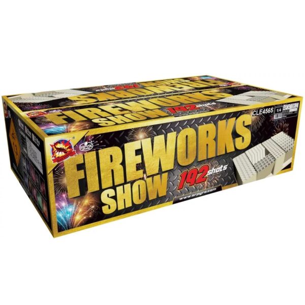FIREWORKS SHOW 192 CLE4565 – wyrzutnia SrPyro 192 strzałów 30 mm