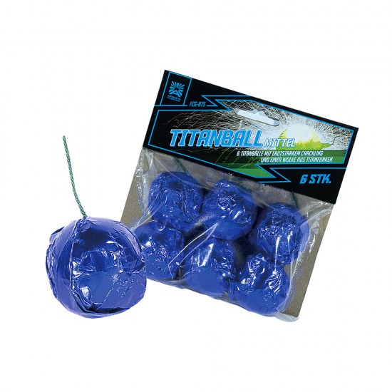 Titanball Mittel FCG-B75 – strzelające kulki Argento 6 sztuk