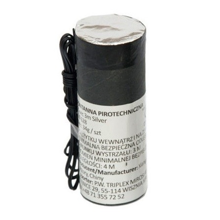 SILVER TXF628 – fontanna sceniczna Triplex 25 sekund, 3 metry (NO SMELL)