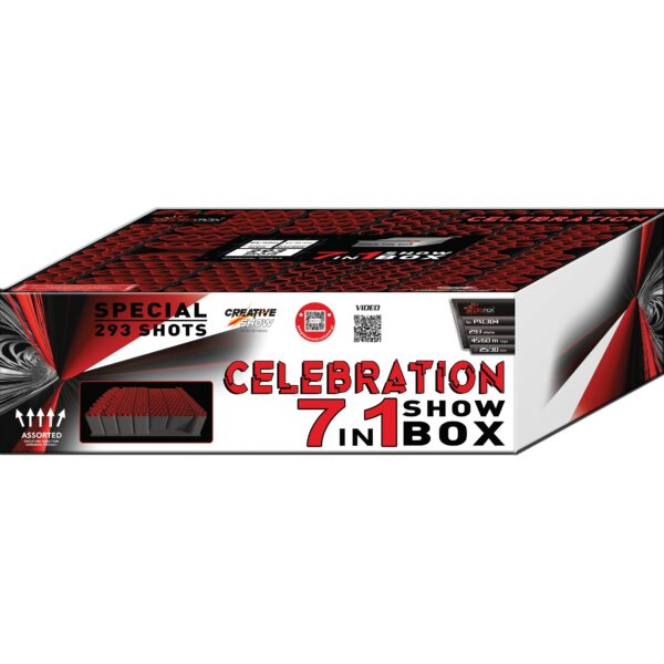 7in1 CELEBRATION PXC304 – wyrzutnia Piromax 293 strzałów 25/30 mm