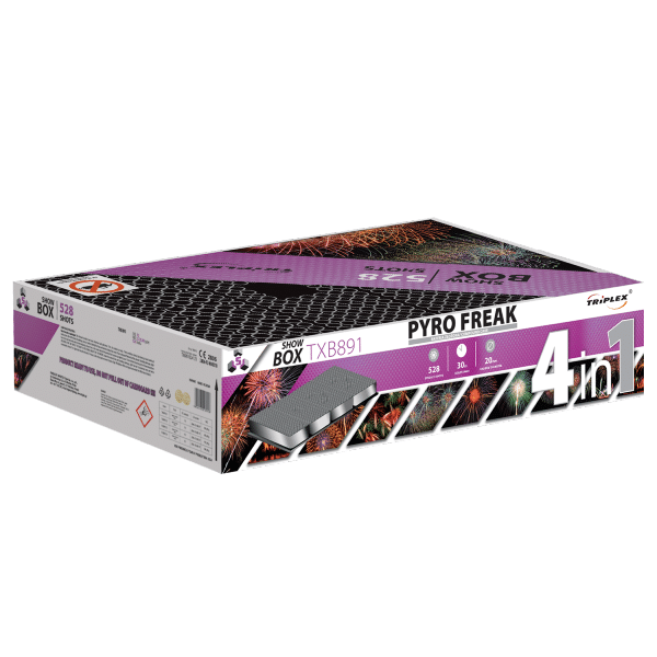 PYRO FREAK TXB891 – wyrzutnia Triplex 528 strzałów 20 mm