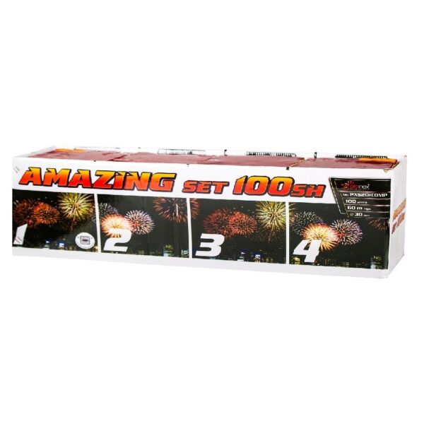 AMAZING SET 100 PXS201 – wyrzutnia Piromax 100 strzałów 30 mm