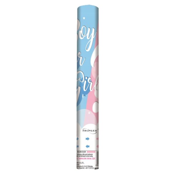 30cm NIEBIESKIE TXK129B – konfetti pneumatyczne Triplex 1 sztuka