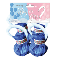 NIEBIESKIE TXK162-20 – serpentyny rzucane Triplex 4 sztuki