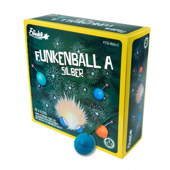 Funkenball A Silber FCG-B20-C – strzelające kulki Funke 6 sztuk