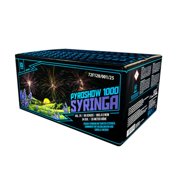 PYROSHOW 1000 SYRINGA AC25-68-1 – wyrzutnia Argento 68 strzałów 25 mm