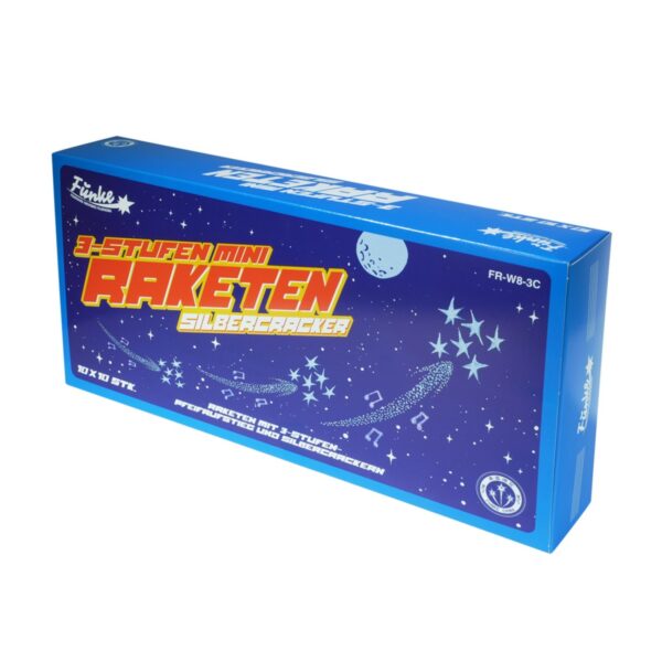 3-Stufen Mini-Raketen Silbercracker – rakiety hukowe Funke 10 sztuk