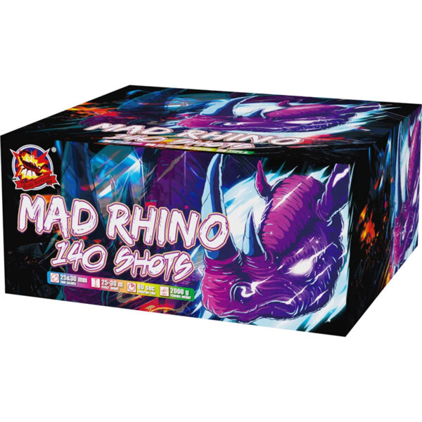 MAD RHINO CLE4584 – wyrzutnia SrPyro 140 strzałów 25/30 mm