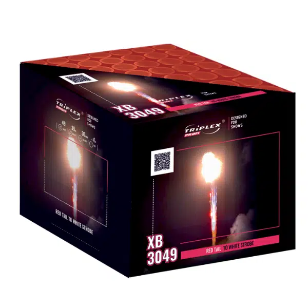 RED TAIL WHITE STROBE XB3049 – wyrzutnia hukowa Triplex 49 strzałów