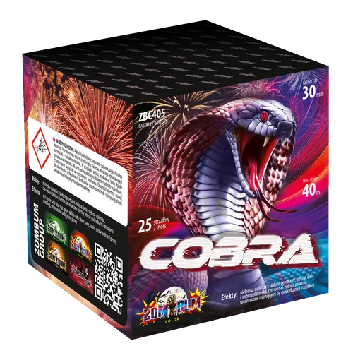 COBRA ZBC405 – wyrzutnia Zom Bum Color 25 strzałów 30 mm