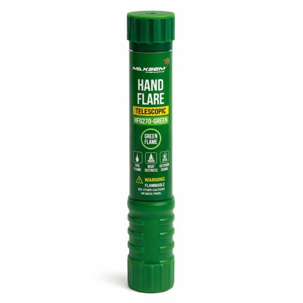 HF0270-GREEN – flara ręczna teleskopowa Maxsem zielona 1 sztuka