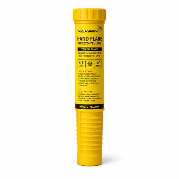 HF0270-YELLOW – flara ręczna teleskopowa Maxsem żółta 1 sztuka