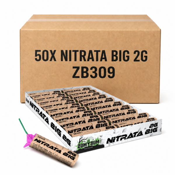 Nitrata BIG 2G ZB309 – cały karton petard Zom Bum 50 paczek po 20 sztuk