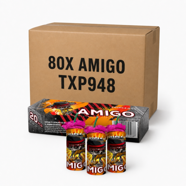 AMIGO TXP948 – cały karton petard Triplex 80 paczek po 20 sztuk