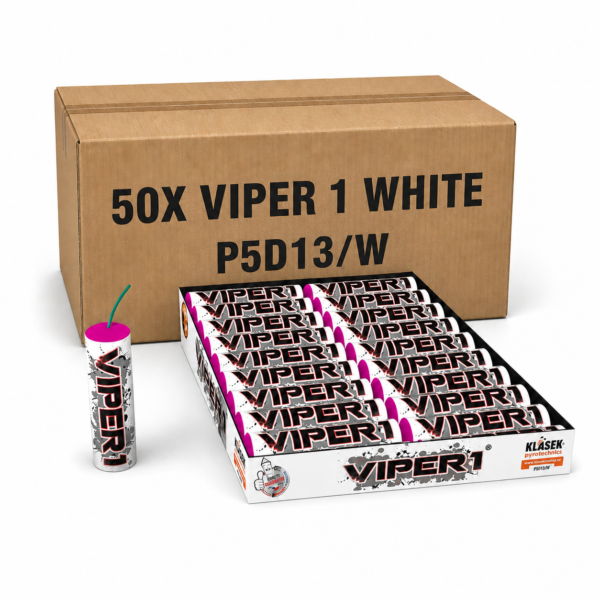 Viper 1 White P5D13/W – cały karton petard Klasek 50 paczek po 20 sztuk