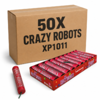 CRAZY ROBOTS XP1011 P1 – cały karton emiterów dźwięku Triplex 50 paczek po 10 sztuk