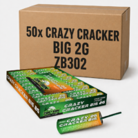 Crazy Cracker BIG 2G ZB302 – cały karton petard Zom Bum 50 paczek po 20 sztuk