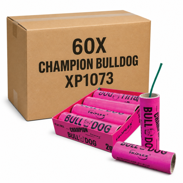 CHAMPION BULLDOG XP1073 – cały karton emiterów dźwięku Triplex 60 paczek po 4 sztuki