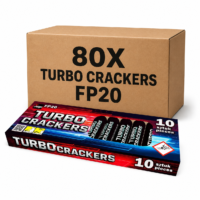 TURBO CRACKERS FP20 – cały karton petard Jorge 80 paczek po 10 sztuk